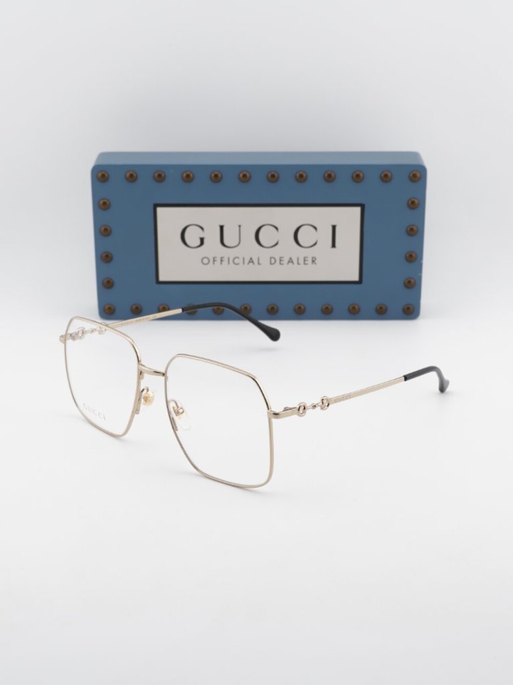 Gucci GG0952O 002 Aviator Eyeglasses 57mm – Gold